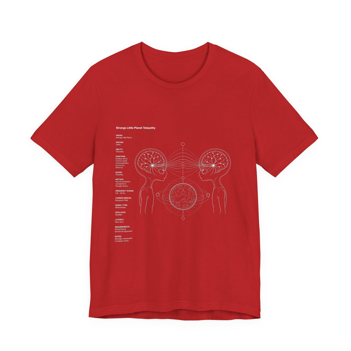 Alien Telepathy Diagram Tee