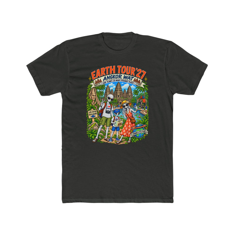 Earth Tour '27: Angkor Wat Aliens on vacation t-shirt