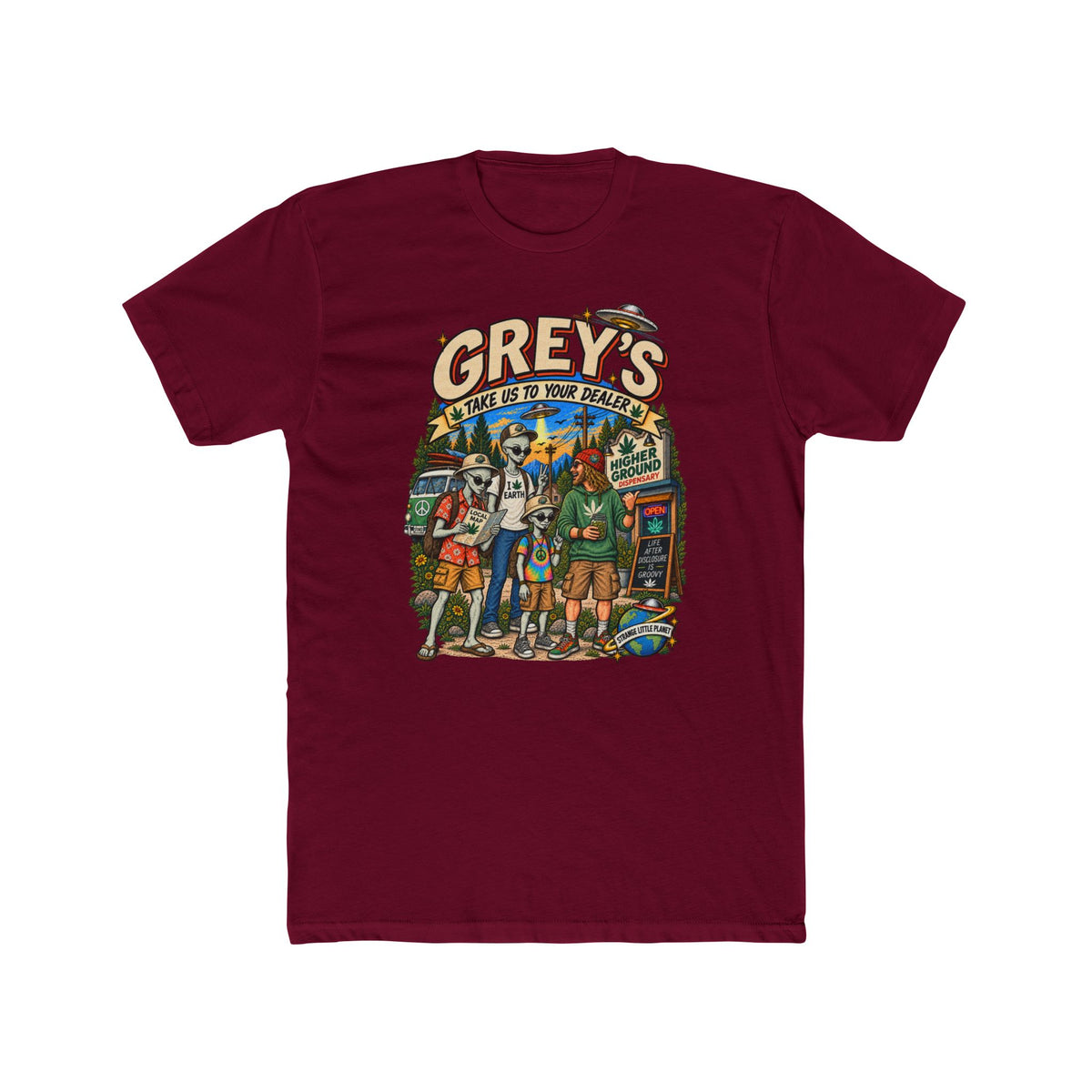 Take Us to Your Dealer — Grey Alien Tee