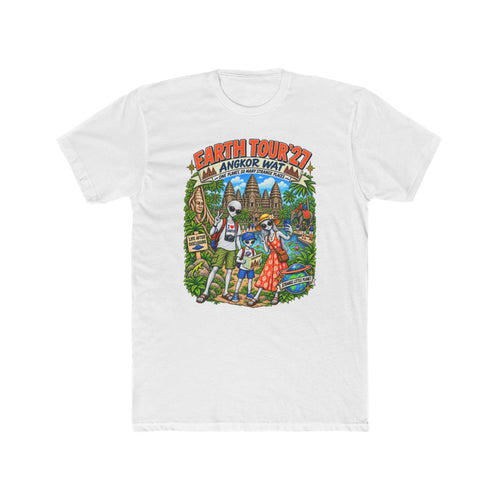 Earth Tour '27: Angkor Wat Aliens on vacation t-shirt