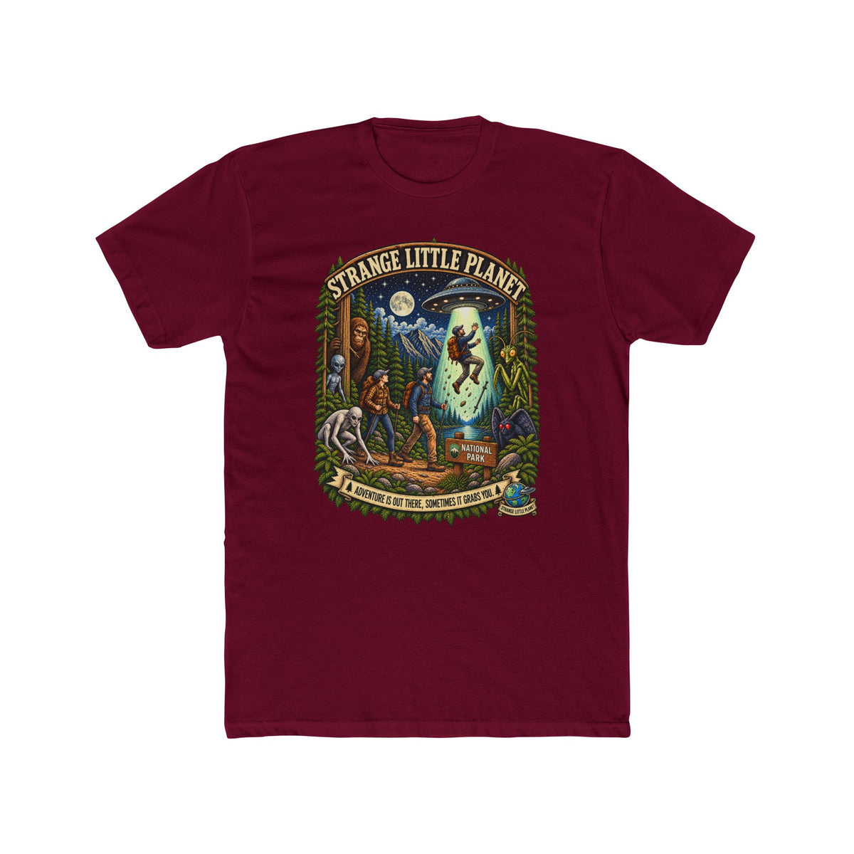 Strange Little Planet- Adventure Is Out There T-Shirt