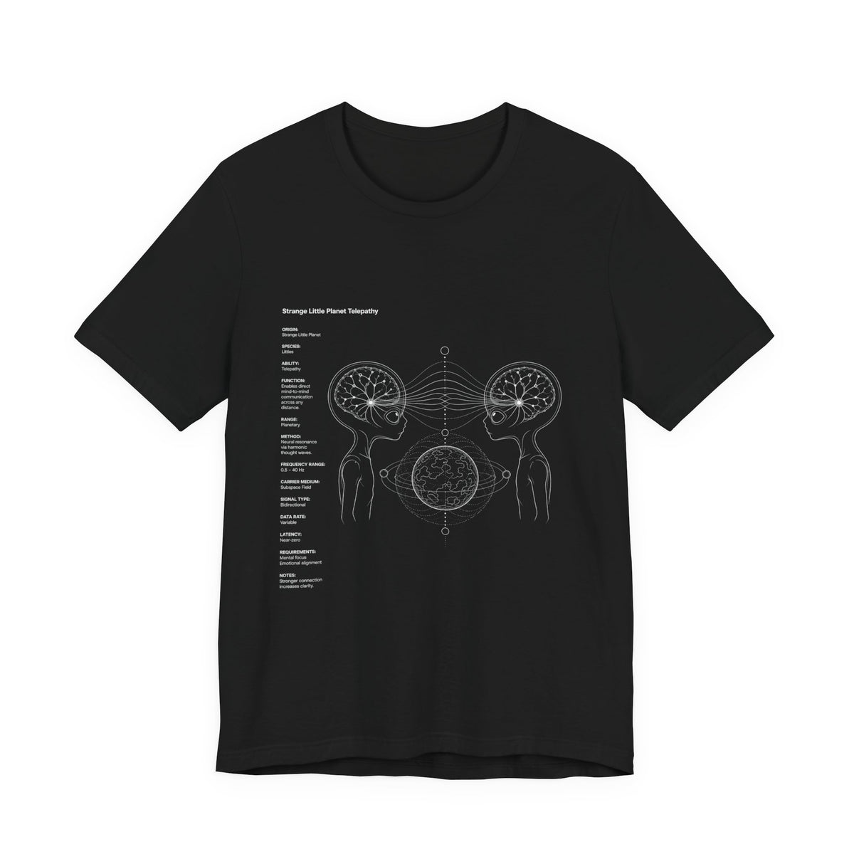 Alien Telepathy Diagram Tee