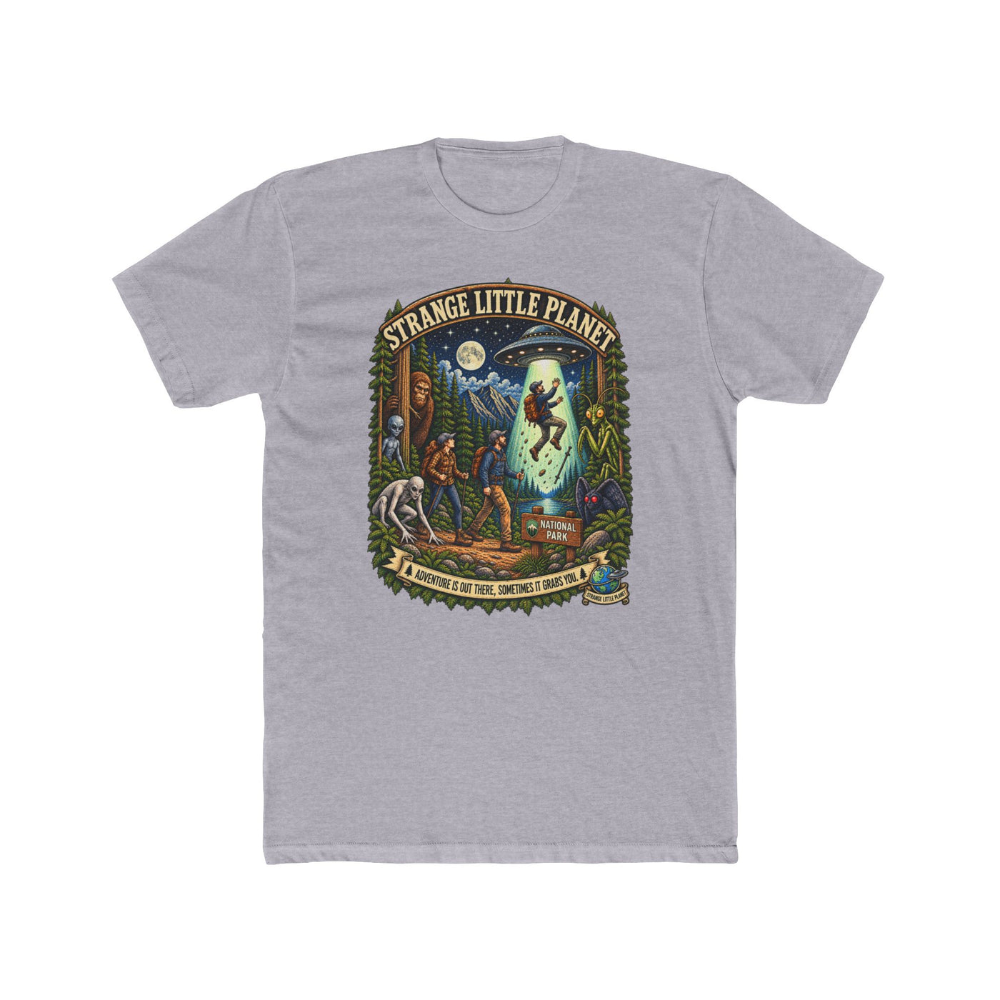 Strange Little Planet Tee — Retro UFO Adventure Graphic T-Shirt