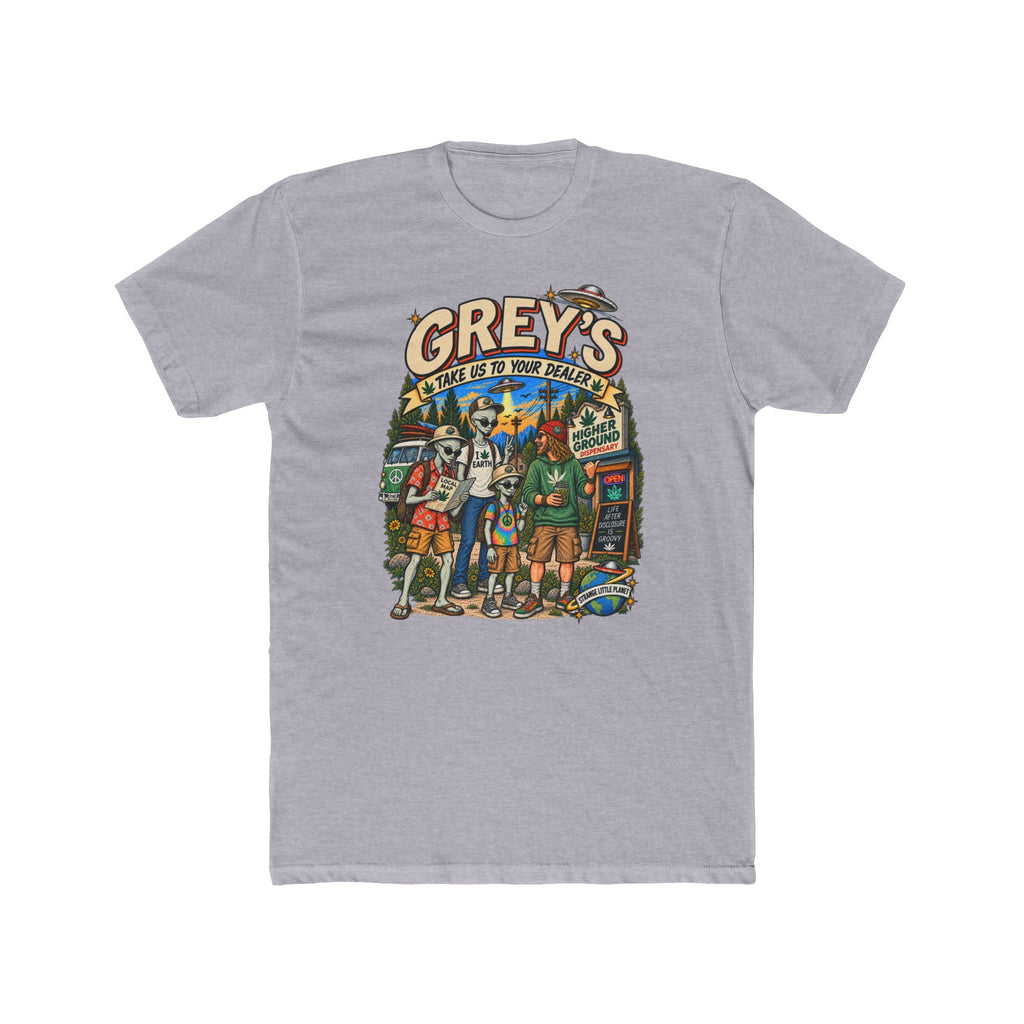 Take Us to Your Dealer — Grey Alien Tee